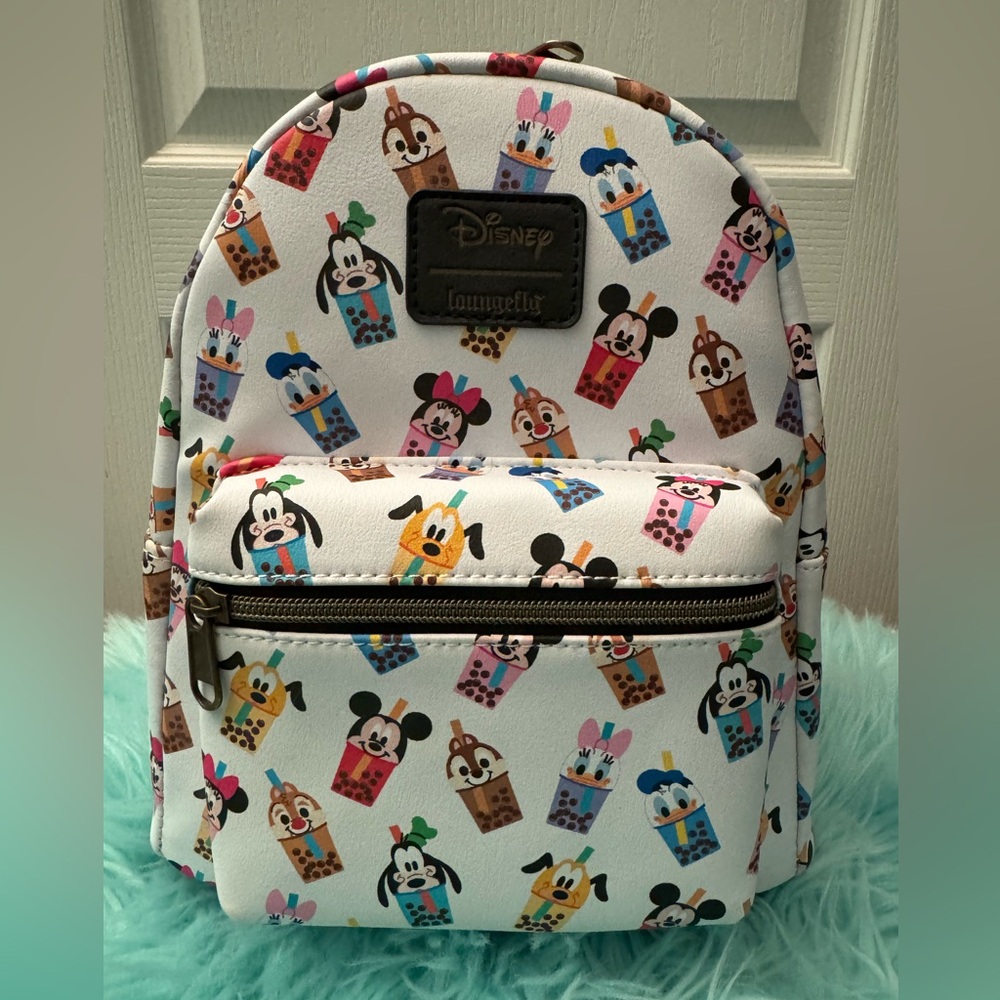 NWT Loungefly Disney Mickey Mouse & Friends Boba Mini Backpack